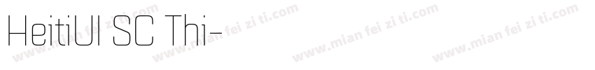 HeitiUI SC Thi字体转换